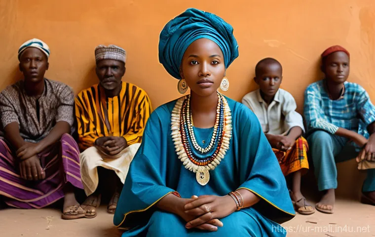 말리에서 유명한 시인들 - **Prompt:** A vibrant depiction of a traditional Malian Griot (storyteller), a charismatic man or wo...