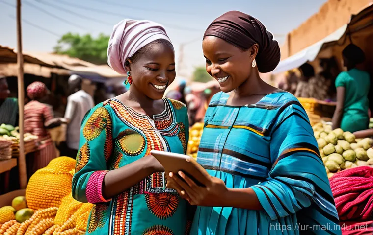 말리에서의 비즈니스 매너 - **Malian Business Relationship Building Over Tea**: A serene indoor scene depicting a foreign invest...