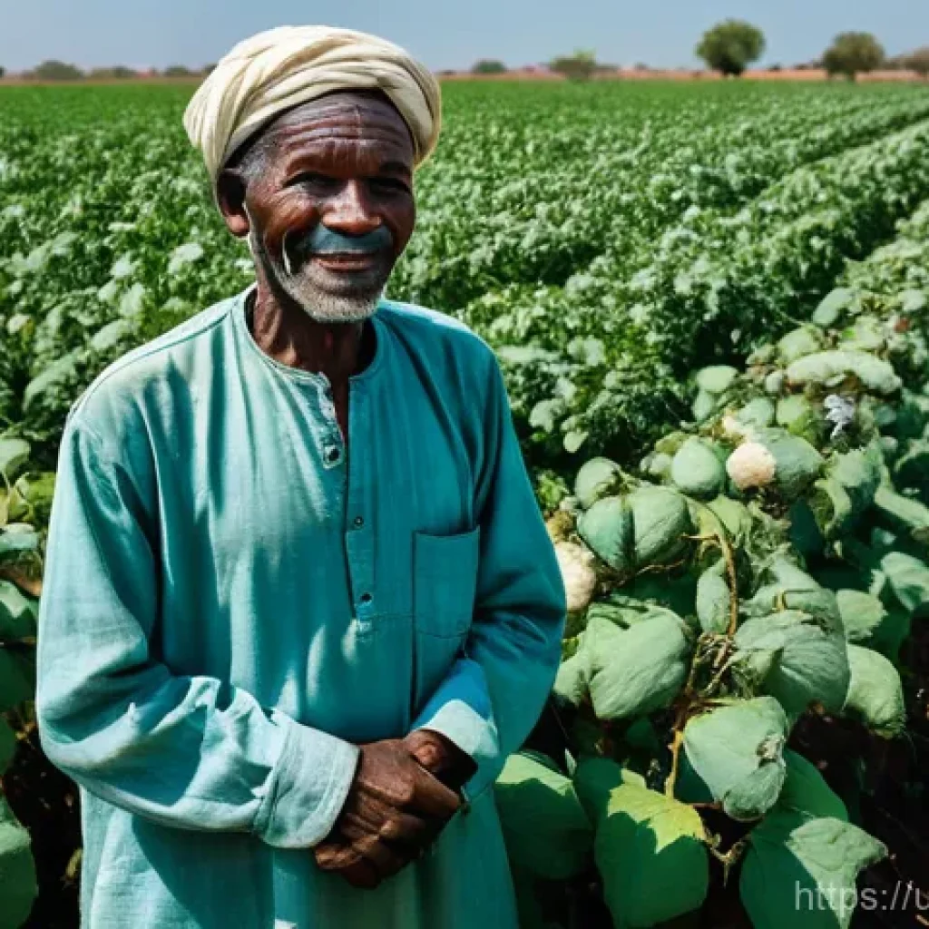 말리 농업과 주요 작물 - **Prompt 1: The Resilient Cotton Farmer**
    "A powerful, medium close-up shot of a weathered Malia...