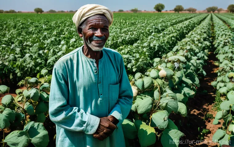 말리 농업과 주요 작물 - **Prompt 1: The Resilient Cotton Farmer**
    "A powerful, medium close-up shot of a weathered Malia...