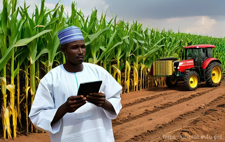 말리 농업과 주요 작물 - **Prompt 2: Mali's Agricultural Heartbeat - Rice and River**
    "A wide-angle, cinematic landscape ...