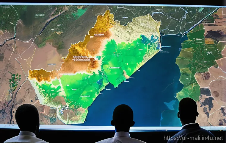 말리 광산업과 자원 - **Prompt: "A poignant scene depicting the harsh realities of artisanal gold mining in a dusty, open-...