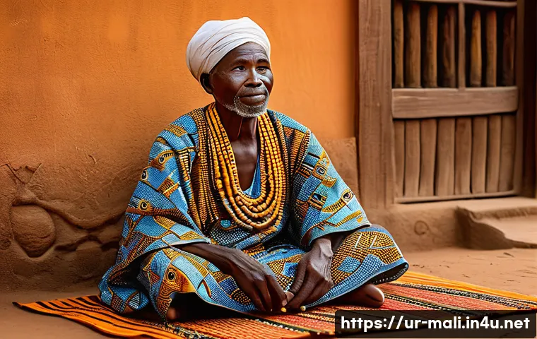 그리오 문화와 음악 - **Prompt 1: The Wise Griot's Tale**
A majestic, elderly West African Griot, with deep, expressiv...